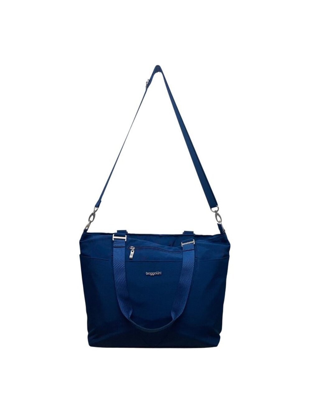Baggallini Women’s Blue Nylon Adjustable Shoulder Strap Tote Bag